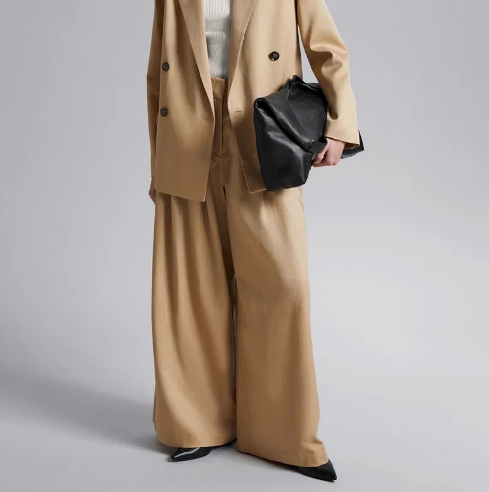 & Other Stories LA Atelier Size 0 Wide Leg Pleated Trousers Great Condition - Picture 4 of 16